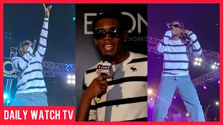 malcolm nuna massive performance with crowd on stage at wendy shay concert u0026 talks on his new song