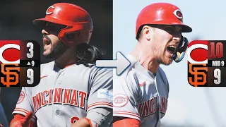 Reds score SEVEN RUNS to pull off EPIC comeback in the 9th inning Full inning MLB Highlights