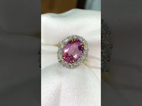 Ювелирная мастерская . Кольцо с морганитом уникального качества  #Морганит