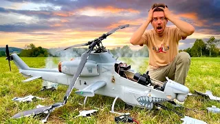 Totalschaden durch unkontrollierten ABSTURZ mit 1.000€ Hubschrauber...