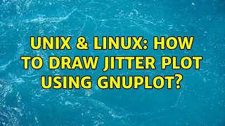 Unix Linux How to draw jitter plot using gnuplot