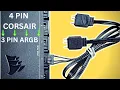Connect any ARGB device to a 4 PIN Corsair connector - Adapter cable from Airgoo