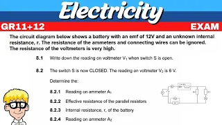 Electricity Exam  Grade 12 & 11