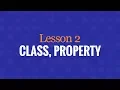 Class Property Object Method
