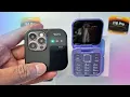 The World s smallest mini flip phone Offline FM Radio Unboxing and Review ASMR