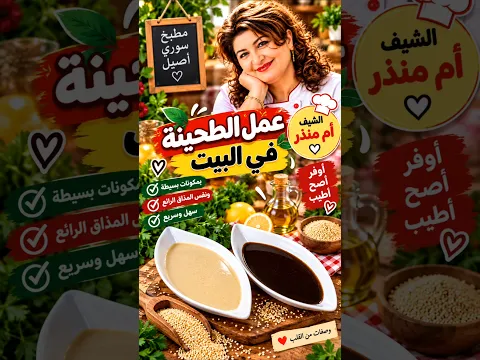 عمل الطحينة في البيت #مطبخنا_السوري #يلا_نتحلى #وصفات #طبخات #رمضان #شورية #iraq #syria #fy #سوريا