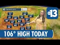 Las Vegas sees humid heat and minimal rain chances today