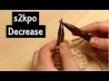 How to s2kpo Centred Double Decrease Slip 2 Together Knit 1 Pass Slipped Stitches Over