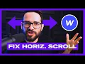 Fix Horizontal Scroll On Webflow