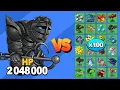 Lagu ZOMBISTEIN BLINDADO (2M HP) vs TODAS LAS PLANTAS X100 | PvZ Fusion