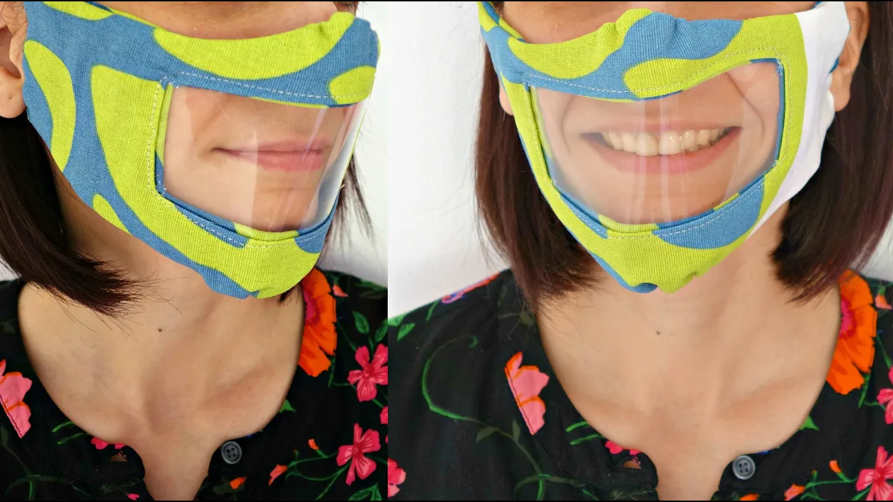 DIY reusable face mask with clear window (for the deaf and hard of hearing) | Maison Zizou DIY reusable face mask with clear window (for the deaf and hard of hearing) | Maison Zizou