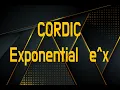 CORDIC The Exponential Function
