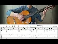 As Tears Go By - Fingerstyle Guitar | TAB, Lyrics