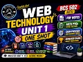 Web Technology Unit 1 One Shot BCS 502 AKTU PYQs PDF Notes Exam Focused