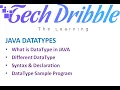 04-JAVA datatypes in tamil Java Variables in tami JAVA Data types and variable types in tamil
