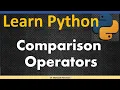 Comparison Operators Boolean Operators and or not Learn Python