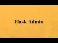 Modifying the Flask-Admin Index Template