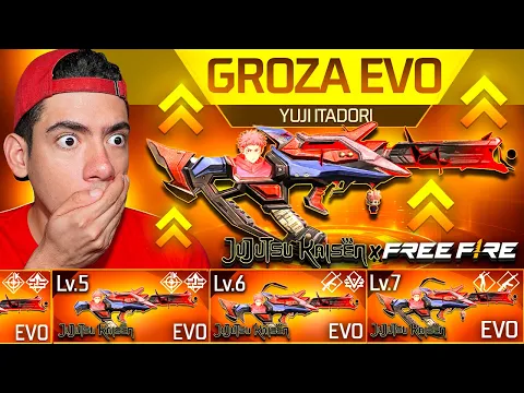 Video Thumbnail: CONSEGUI LA NUEVA GROZA EVOLUTIVA DE ITADORI en FREE FIRE X JUJUTSU KAISEN !! - TheDonato