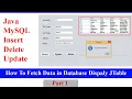 Java And MySQL - How To Insert Update Delete and Display Data in jTable Part 1 With Source Code