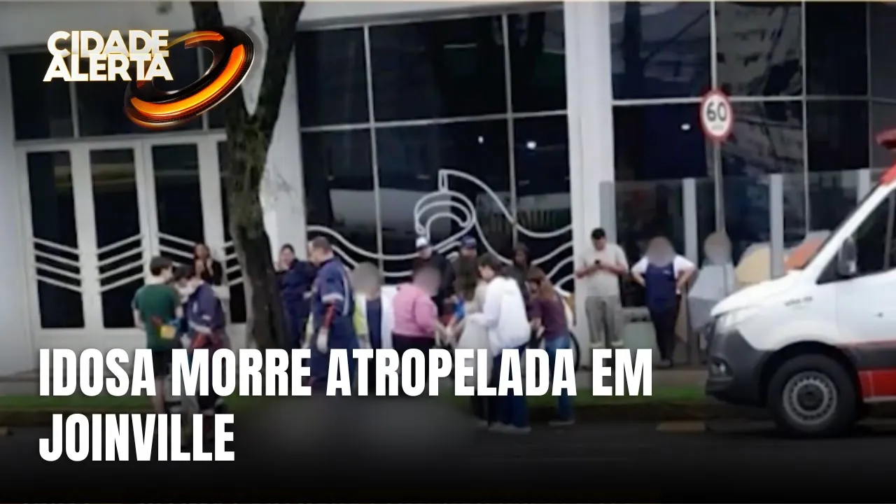 Idosa morre atropelada em Joinville ao sair para comprar presentes