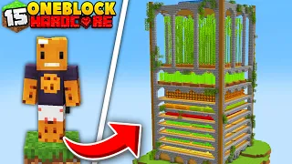 I Built the Biggest Farm in ONE BLOCK Minecraft