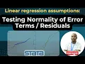 Testing Normality assumption in Linear regression in STATA