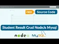 Student Result Management System Nodejs and Mysql Project with Source Code
