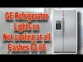 How to Fix GE Profile Refrigerator NOT Working At All Lights on Not Cooling Model PSCS3RGXCFSS