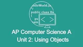 Unit 2 Using Objects Math Methods and String Methods AP Computer Science A
