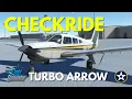 Just Flight Turbo Arrow Full Flight Guide - VFR Checkride Tutorial