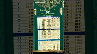 Ramadan Calendar 2025 Ramzan Calendar 2025 Sehri Iftar Time Table 2025 Ramzan Ramzan2025 