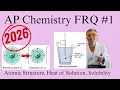 How Did You Do AP Chem Exam 2026 - FRQ 1