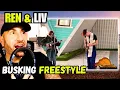 Download Lagu Ren \u0026 Liv Sangster Freestyle Busking Reaction | Sunset Vibes in Brighton 🌅🎶