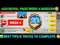A20 WEEK 4 MISSION PUBG WEEK 4 MISSION A20 ROYAL PASS Week 4 Mission Pubg Mobile c11s31