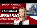 I BOUGHT A AIRBOAT OFF FACEBOOK MARKET PLACE FOR 1500 DID I MAKE A MISTAKE