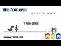 Chrome T Rex Game - JavaScript HTML CSS for newbies
