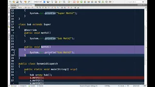12 13 Practising Dynamic Method Dispatch Abdul Bari Java Course