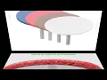 New Product Yourtablecloth Heavy Duty Vinyl Round Fitted Tablecloth Table Cover with Flannel Back