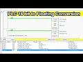 PLC 16 bit to Floating Conversion - FLT and FLTL Instructions