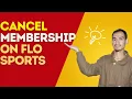 FloSports Cancel Subscription Guide Web iOS Android