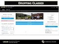 MyUCCS Portal - Dropping a class