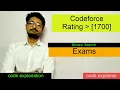 Exams BINARY SEARCH CODEFORCES