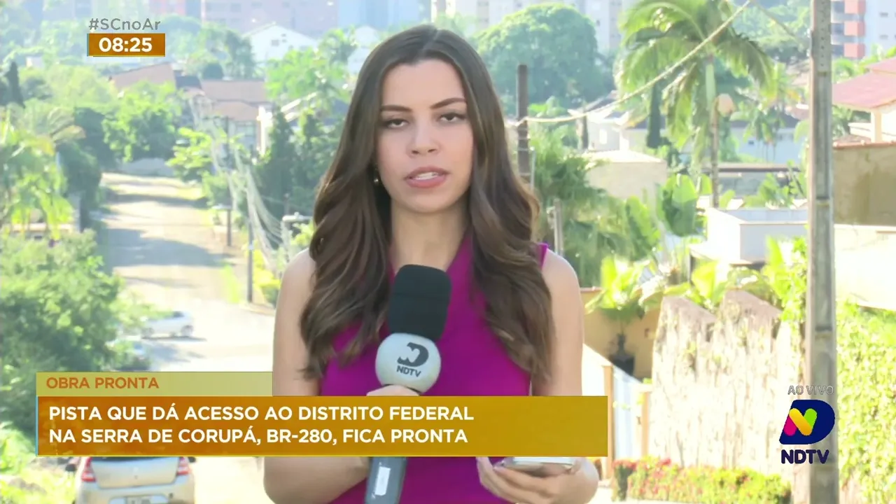 Terminam as obras na serra de Corupá, na BR-280