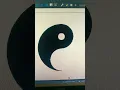 Making yin and yang symbol in python