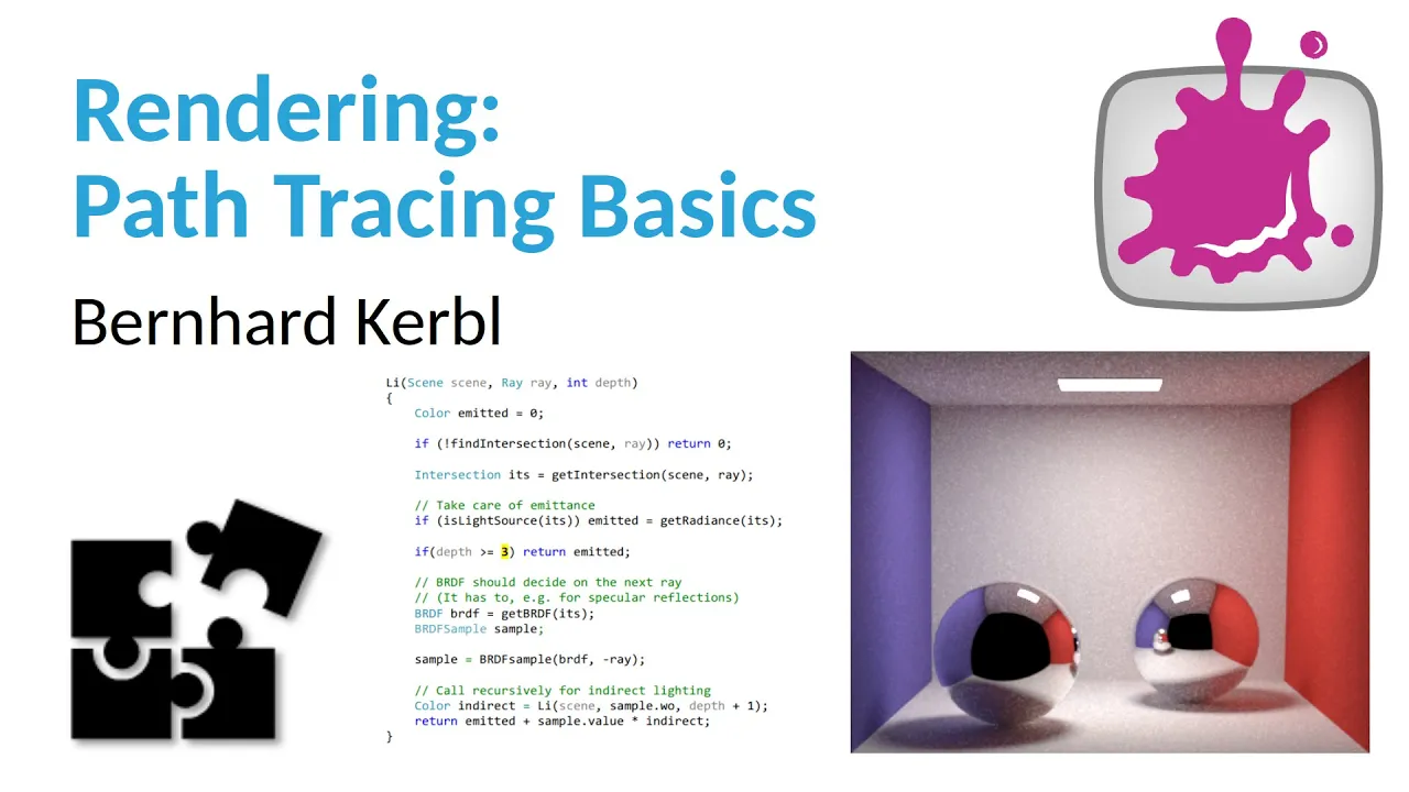 Rendering Lecture 04 - Path Tracing Basics