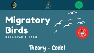Migratory Birds Java Hacker Rank Coding Interview Problem CodeJavaWithSaqib