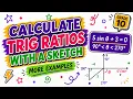 Calculate Trig Ratios Using a Sketch More Examples Grade 10 CAPS Maths