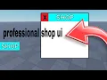 Roblox Studio Create A Professional Shop UI In 3 Minutes