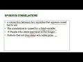 8 Spurious correlation