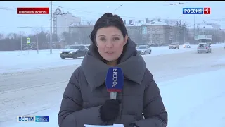 Массовые пробки и аварии: Омск попал в плен снежной стихии